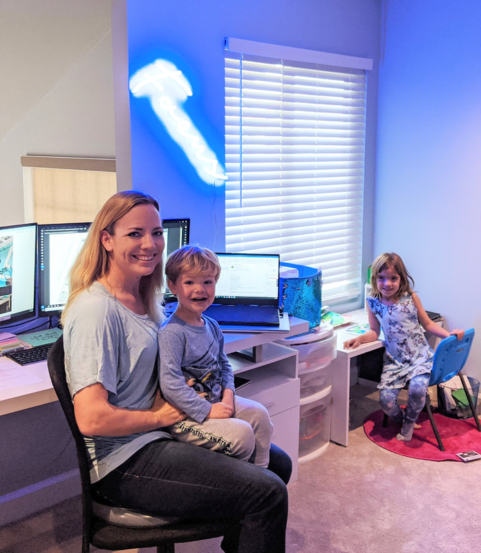 Noctiluca Lighting - Working remotely at home with kids how to